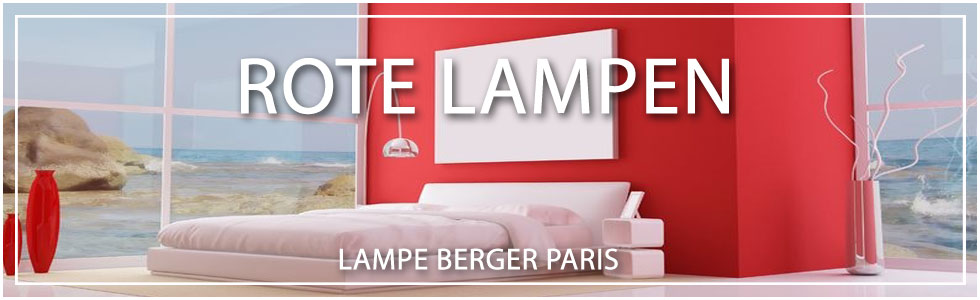 Rote Lampen von Lampe Berger